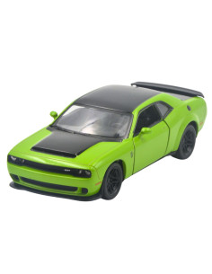 Dodge Challenger 2023 SRT verde Escala 1:40- Artículos de colección