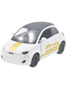 New Fiat 500 Blanco - Escala 1:28 - Artículos de colección