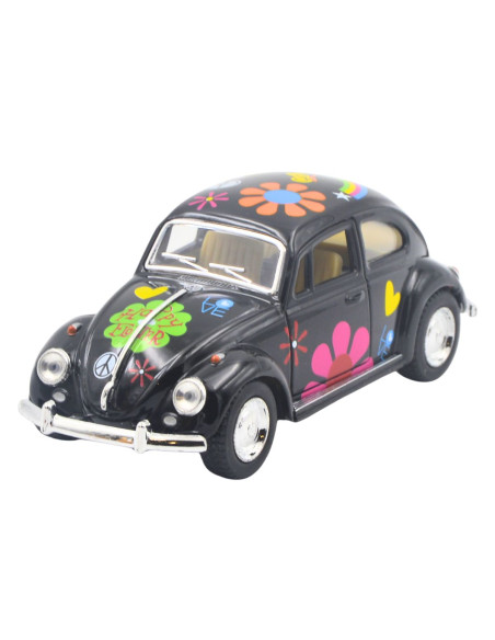 Volkswagen Classical Bettle negro hippie -  Escala 1:32 - Artículos de colección