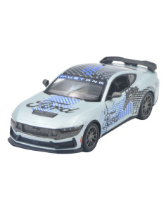 Ford Mustang Dark Horse 2024 plata - Escala 1:38- Artículos de colección