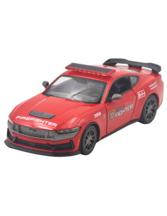 Ford Mustang Dark Horse 2024 firefighter- Escala 1:38- Artículos de colección