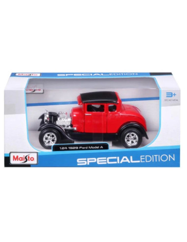 Ford Model A 1929 rojo - Escala 1:24- Carros de colección