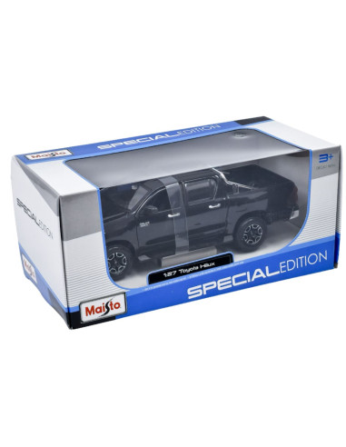 Toyota Hilux negro - Escala: 1:27- Carros de colección