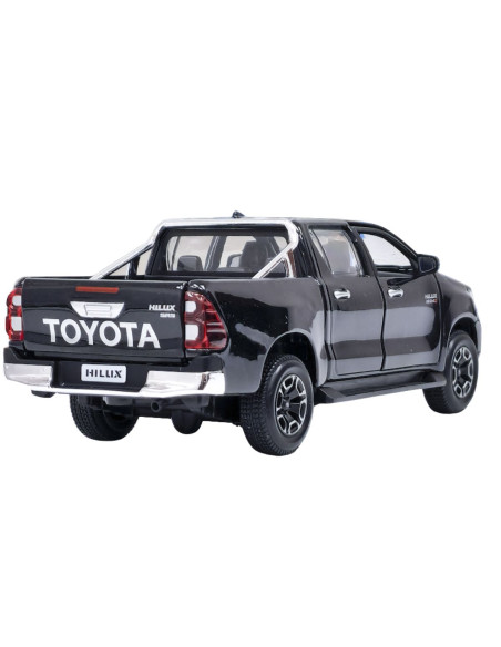 Toyota Hilux negro - Escala: 1:27- Carros de colección