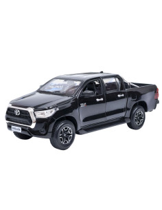Toyota Hilux negro - Escala: 1:27- Carros de colección