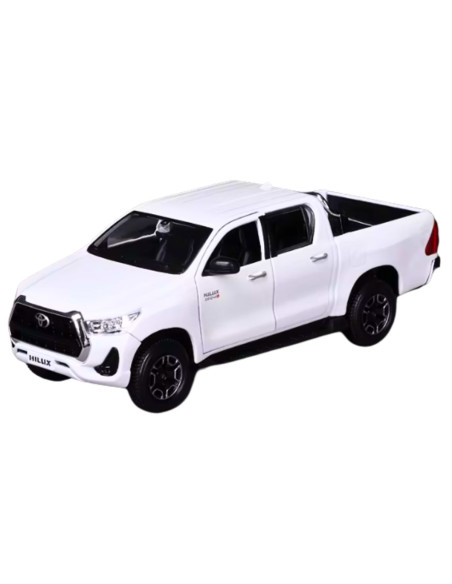 Toyota Hilux blanco - Escala: 1:27- Carros de colección