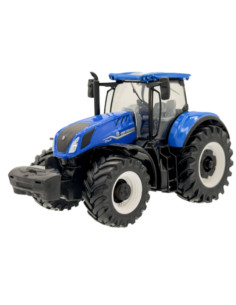 Tractor azul a escala burago - 1: 43