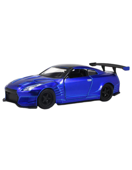 Brian´s Nissan GT-R R35 azul Rapido y furioso  jada - Escala 1:32- Rapido y furioso - Carros de colección