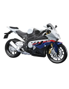 BMW S1000 RR para armar blanco con azul - Escala 1:12  -  AssemblyLine Tienda de motos de colección 2