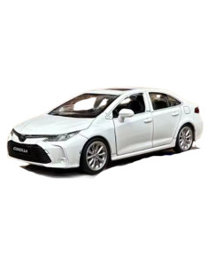 Toyota corolla Hybrid blanco - Escala 1:43 - 11 cm