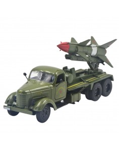 Camión militar soviético ZIS-151 con misil S-75 – Modelo a escala- Tienda de artículos de colección