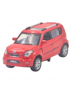 kia soul rojo - Escala 1:32- Usado -Artículos de colección