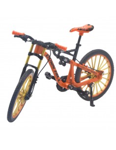 Bicicleta todo terreno naranja a escala -  Escala 1:12 - Sin caja