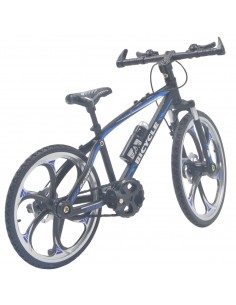 Bicicleta todo terreno negro con azul a escala -  Escala 1:12 - Sin caja 2
