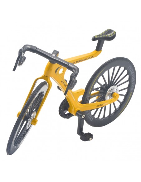 Bicicleta de ruta amarilla a escala -  Escala 1:12 - Sin caja