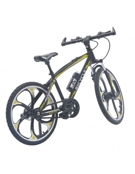 Bicicleta todo terreno negro con verde a escala -  Escala 1:12 - Sin caja