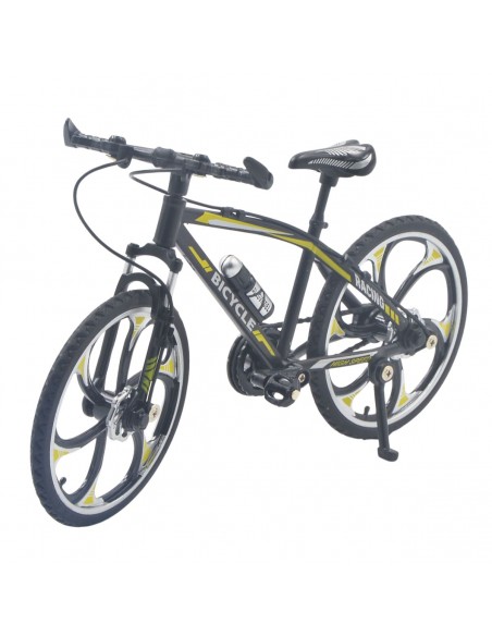 Bicicleta todo terreno negro con verde a escala -  Escala 1:12 - Sin caja
