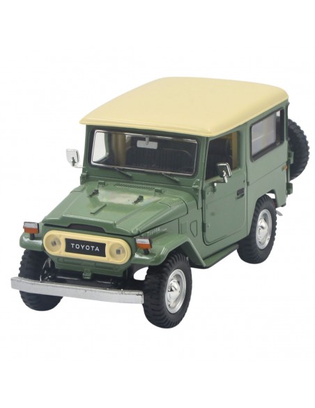 Toyota FJ40 verde - escala 1:24 carro a escala