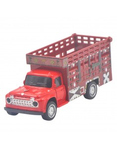 Camión ford f350 1960 rojo - Escala 1:50 - Maquinaria de colección