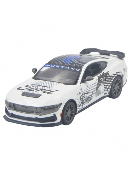 Ford Mustang Dark Horse 2024 blanco- Escala 1:38- Artículos de colección