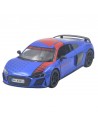 Audi R8 coupe 2020 azul con rojo - Escala 1:36Carros de colección