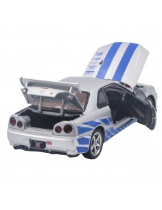 Nissan Skyline GT-R BNR34 gris - Escala 1:24 - Artículos de colección 2