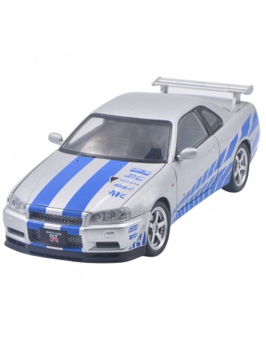 Nissan Skyline GT-R BNR34 gris - Escala 1:24 - Artículos de colección