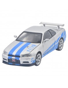 Nissan Skyline GT-R   R34 gris - Escala 1:32 - Artículos de colección