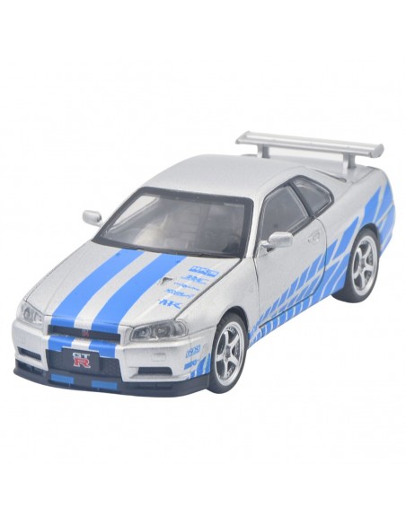 Nissan Skyline GT-R   R34 gris - Escala 1:32 - Artículos de colección