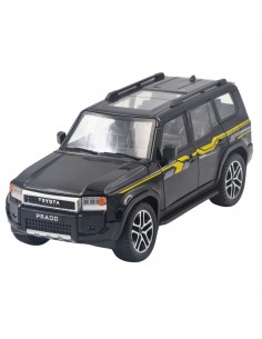 Toyota prado negra - Escala: 1:24 - Carros de colección