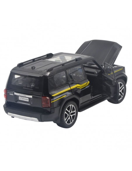Toyota prado negra - Escala: 1:24 - Carros de colección