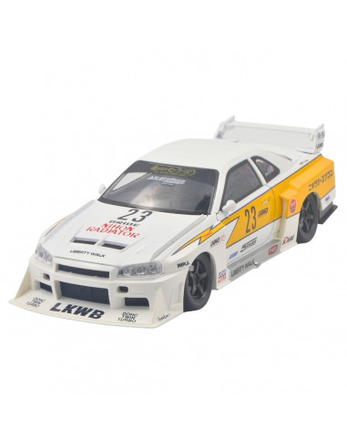 Nissan Skyline GT-R R34 LB-ER34 Super Silhouette blanco - Escala 1:24 - Artículos de colección