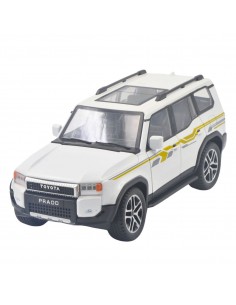 Toyota new prado blanco - Escala: 1:24- Carros de colección