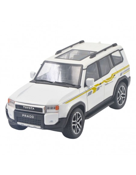Toyota new prado blanco - Escala: 1:24- Carros de colección