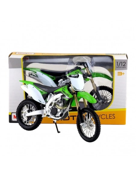 kawasaki kx 450 f 1:12 verde  - Motos a escala 1:12 - Motos a escala 1:12