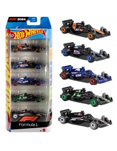 Paquete De 5 Coches Hot Wheels Formula 1  - Escala 1:64