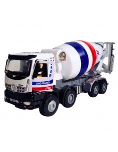 Camión mezclador a escala blanca - Escala 1:50- Maquinaria de colección
