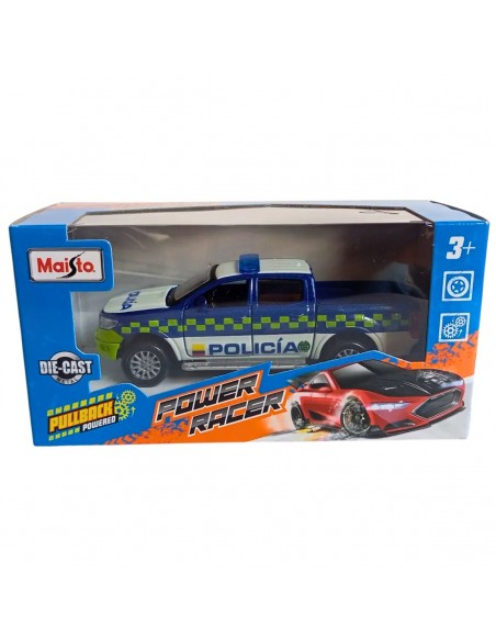 Ford ranger policia blanca con azul  Escala 1:43- Carros de colección
