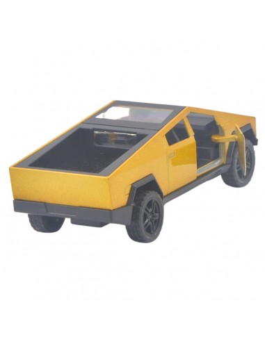 Tesla cybertruck Escala 1: 36 dorado  -  Carro De Colección A Escala-  Carro De Colección A Escala Carro De Colección A Escala C