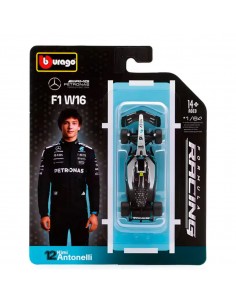 Mercedes AMG Petronas F1 Team W16 n12 Kimi Antonelli Bburago Escala1:64 2