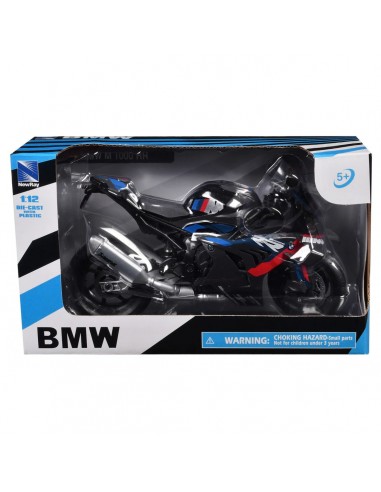 BMW M1000 RR negra con azul - Escala 1:12 Tienda de motos de colección