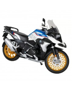BMW R1250 GS blanco con azul - Escala 1:12Tienda de motos de colección 2
