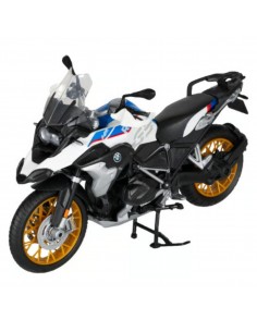 BMW R1250 GS blanco con azul - Escala 1:12Tienda de motos de colección