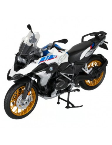 BMW R1250 GS blanco con azul - Escala 1:12Tienda de motos de colección