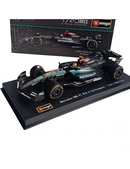 F1 Mercedes AMG F1 W15 E performance Lewis hamilton  F1 team  acrilico- Escala 1:43