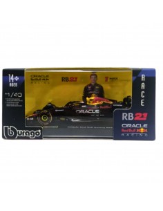 oracle red bull racing rb21 1:43 burago n1 max verstappen  F1 team  acrilico- Escala 1:43 2