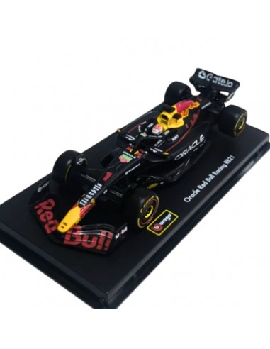 oracle red bull racing rb21 1:43 burago n1 max verstappen  F1 team  acrilico- Escala 1:43