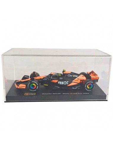 Mclaren MCL38 F1 n4 lando norris miami grand prix 2024 1:43 burago F1 team  acrilico- Escala 1:43