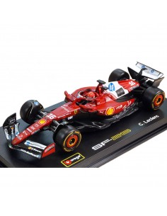 SF 25 F1 ferrari charles leclerc 1:43 burago F1 team  acrilico- Escala 1:43
