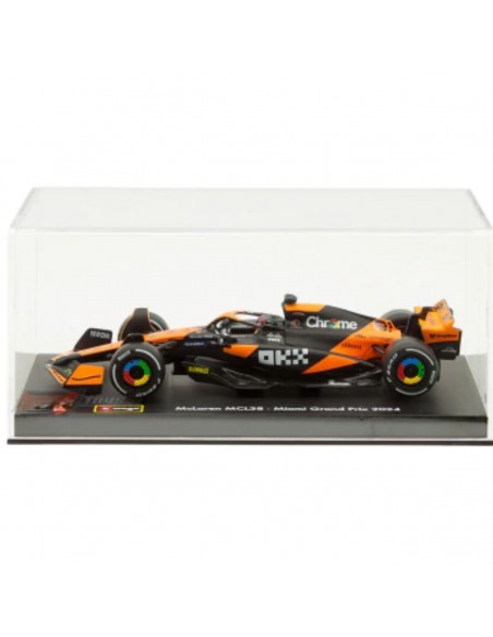 Mclaren MCL38 n81 oscar piastri miami grand prix 2024 1:43 burago F1 team  acrilico- Escala 1:43